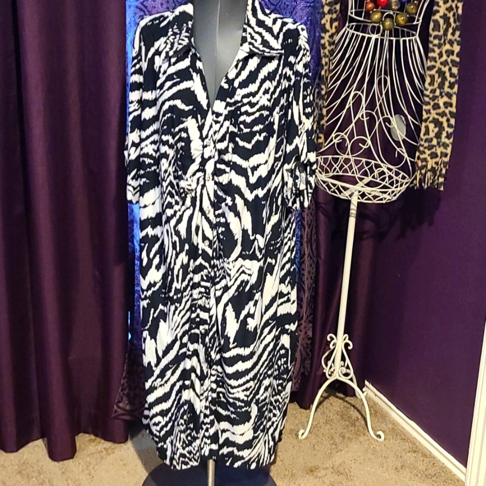 Ashley Stewart Button Front Dress size 22/24